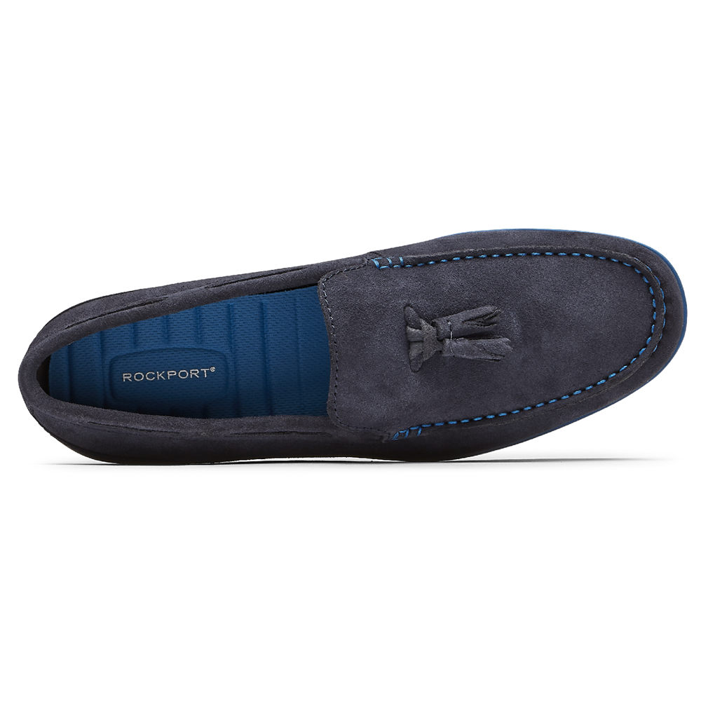 Rockport Loafers For Mens Blue - Malcom Tassel - FL8106592